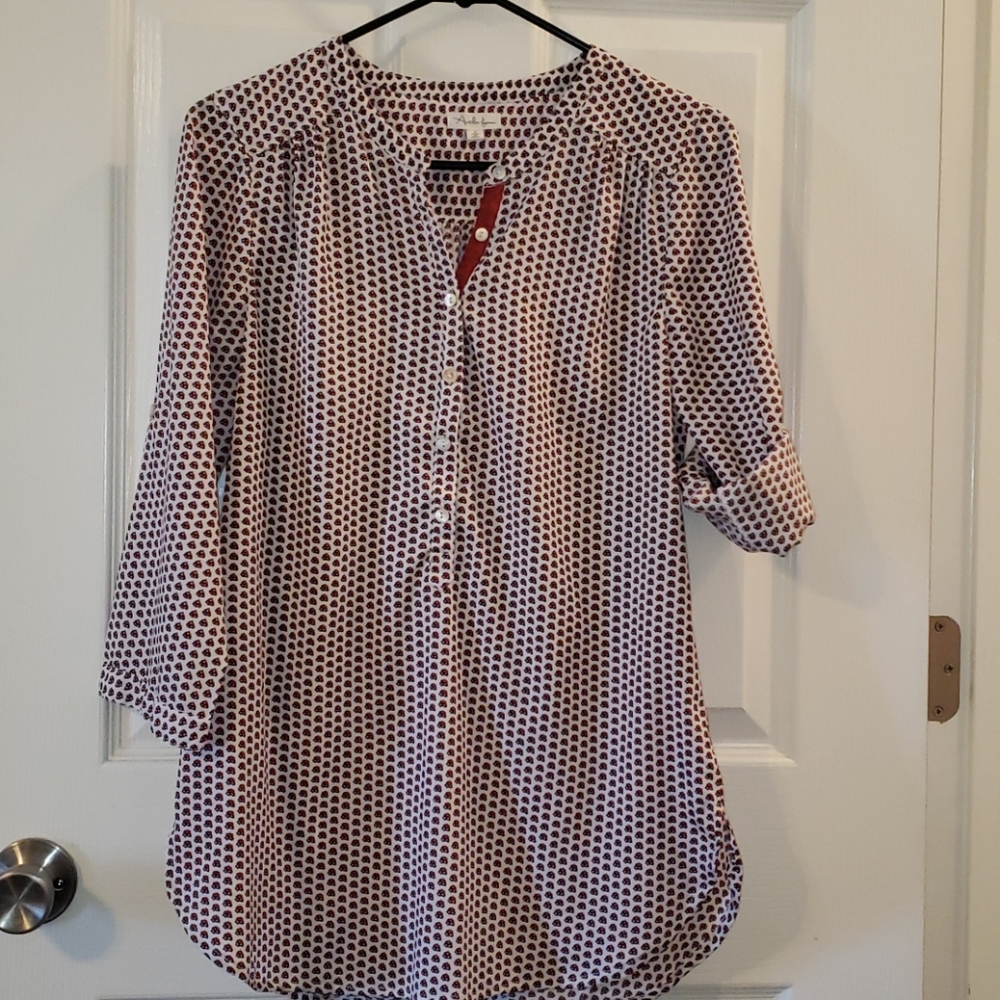 Antilia Femme 3/4 Sleeve Blouse